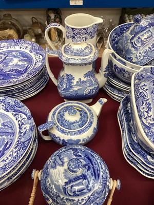 Lot 1103 - Extensive collection of Copeland Spode blue and white Italian pattern tea, coffee and dinner ware (qty)