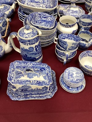 Lot 1103 - Extensive collection of Copeland Spode blue and white Italian pattern tea, coffee and dinner ware (qty)