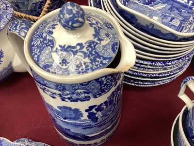 Lot 1103 - Extensive collection of Copeland Spode blue and white Italian pattern tea, coffee and dinner ware (qty)