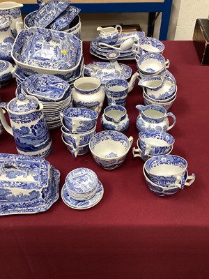 Lot 1103 - Extensive collection of Copeland Spode blue and white Italian pattern tea, coffee and dinner ware (qty)