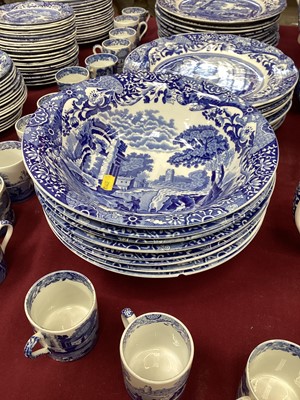 Lot 1103 - Extensive collection of Copeland Spode blue and white Italian pattern tea, coffee and dinner ware (qty)