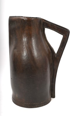Lot 821 - Antique leather blackjack