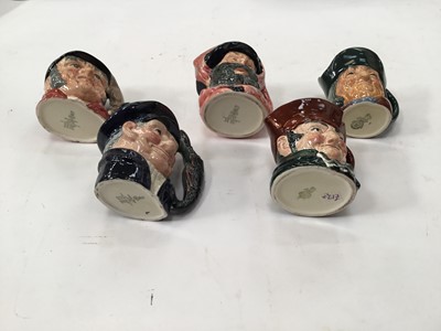 Lot 1265 - Collection of 20 Royal Doulton character jugs including King Edward VIII, Queen Elizabeth 1 of England, King Philip II of Spain and Christopher Columbus, some limited editions