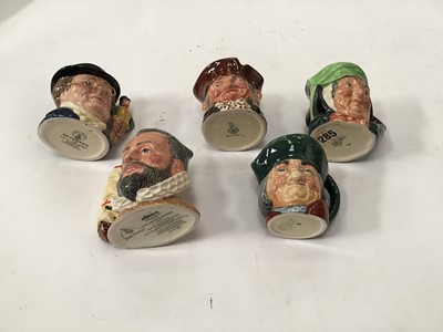 Lot 1265 - Collection of 20 Royal Doulton character jugs including King Edward VIII, Queen Elizabeth 1 of England, King Philip II of Spain and Christopher Columbus, some limited editions