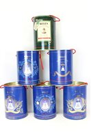 Lot 2165 - Six Wade Bells whisky decanters - all with...