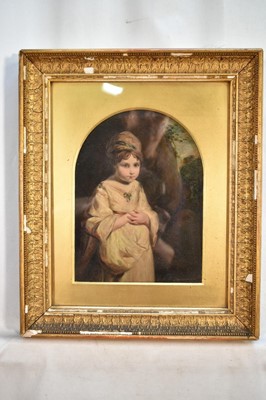 Lot 162 - After Sir Joshua Reynolds, early 19th century oil on panel - The Strawberry Girl