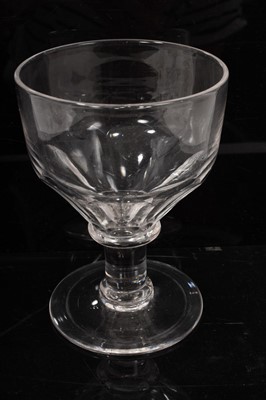 Lot 147 - Set of twelve Georgian style glass rummers