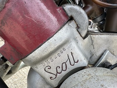 Lot 29 - 1965 Scott Flying Squirrel 596cc motorcycle reg. no. HYF 434C, finished in black.