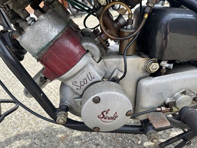 Lot 29 - 1965 Scott Flying Squirrel 596cc motorcycle reg. no. HYF 434C, finished in black.