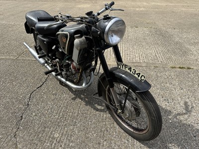 Lot 29 - 1965 Scott Flying Squirrel 596cc motorcycle reg. no. HYF 434C, finished in black.
