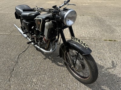 Lot 29 - 1965 Scott Flying Squirrel 596cc motorcycle reg. no. HYF 434C, finished in black.