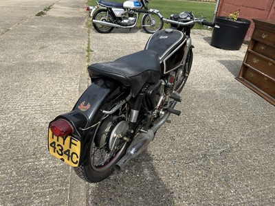 Lot 29 - 1965 Scott Flying Squirrel 596cc motorcycle reg. no. HYF 434C, finished in black.