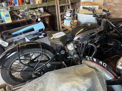 Lot 32 - 1932 Sunbeam 500cc motorcycle, possibly a model 8, reg. no. JB 1737