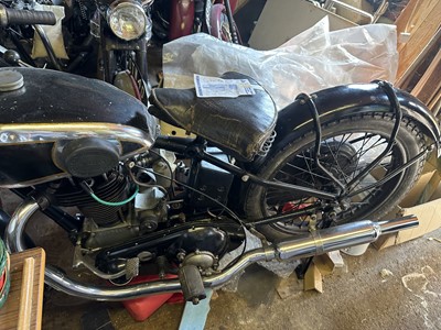 Lot 32 - 1932 Sunbeam 500cc motorcycle, possibly a model 8, reg. no. JB 1737