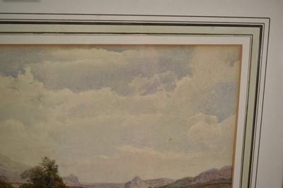 Lot 923 - Attributed to Peter de Wint (1784-1849) watercolour - The Harvesters, 29cm x 46cm, in glazed gilt frame