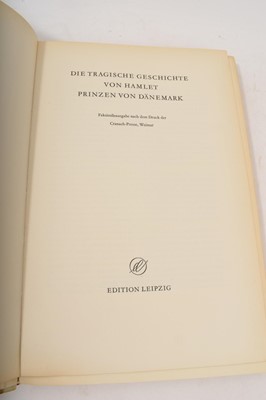 Lot 703 - Cranach Press Weimar. Shakespeare, William. Hamlet in German