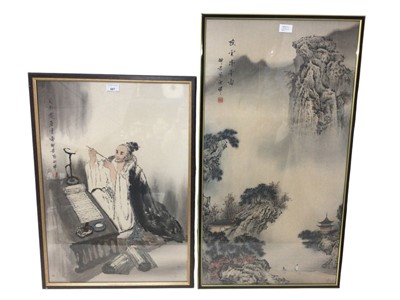 Lot 46 - Two 20th century Chinese watercolours