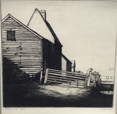 Lot 146 - Alfred Richard Blundell (1883-1968), etching of Caversham Mill, Suffolk, signed and titled