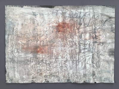 Lot 148 - Abstract Graffiti work on paper, signed indisctinctly