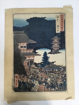 Lot 138 - Japanese School, woodblock print