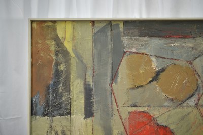 Lot 983 - *Robert Sadler (1909-2001) oil on board - Still life no. 2, artist's stamp verso, 1950s/60s, 63cm x 76cm, framed