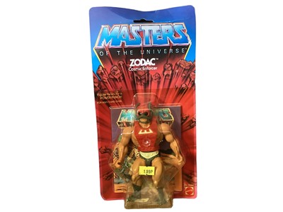 Lot 7 - Mattel (c1982) Masters of the Universe Zodiac Cosmic Enforcer 6" action figure, on card (creased to top and bottom corner) and bubblepack (1)