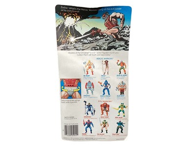 Lot 7 - Mattel (c1982) Masters of the Universe Zodiac Cosmic Enforcer 6" action figure, on card (creased to top and bottom corner) and bubblepack (1)