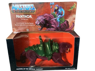 Lot 12 - Mattel (c1982) Masters of the Universe Dragon Walker sidewinding beast vehicle, boxed (poor condition) No,4902 & Panther No.4714 (2)