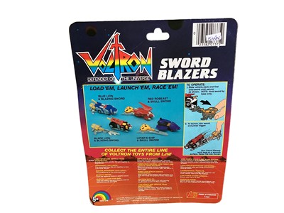 Lot 14 - Matchbox (c1984) Voltron II Defender of the Universe Deluxe Gladiator Set, boxed No.700220 (x2), LJN Toys Blue Lion & Lotar's Ship, on card with bubblepack and Toy Biz Marvel Universe 10" a...
