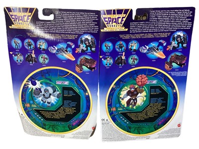 Lot 13 - Bluebird (c1993) Captain Simian & the Space Monkeys Psy-Fighter, boxed No.961721 and Mattel dual logo Rhesus 2 No.15662, Spydor No.15658 (2 versions), Nebula No.15661 & Gor-illa No.15657...