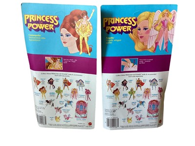 Lot 26 - Mattel (c1984) Princess of Power action figures Frosta No.9189, She-Ra No.9182, Angella No.9186, Glimmer No.9188, Castespella No.9187 & dual logo Mermista No.2454 & Fanastic Fashions Blu...
