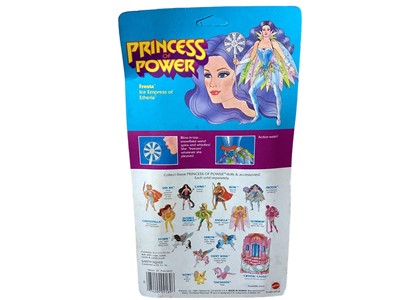 Lot 26 - Mattel (c1984) Princess of Power action figures Frosta No.9189, She-Ra No.9182, Angella No.9186, Glimmer No.9188, Castespella No.9187 & dual logo Mermista No.2454 & Fanastic Fashions Blu...