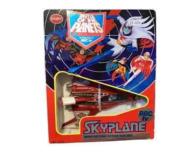 Lot 27 - Wind-Up (c1980's) Walking Robots with rotating antenna (x2), Bandai Gerry Anderson & Christopher Burrs Terrahawks Treehawk boxed No.0988703, Captain Kate Kestrel No.0988725 & Lieutenant...