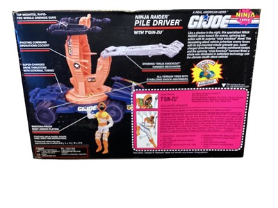 Lot 29 - Hasbro (c1992) G I Joe Cobra Liquidator No.06270 & Action Force Septic Tank No.6144, plus Ninja Force Ninja Lightning No.6888, Ninja Raider Battle Ax No.6793 & Pile Driver No.6792, all b...