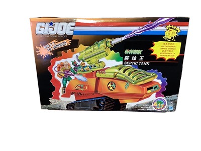 Lot 29 - Hasbro (c1992) G I Joe Cobra Liquidator No.06270 & Action Force Septic Tank No.6144, plus Ninja Force Ninja Lightning No.6888, Ninja Raider Battle Ax No.6793 & Pile Driver No.6792, all b...