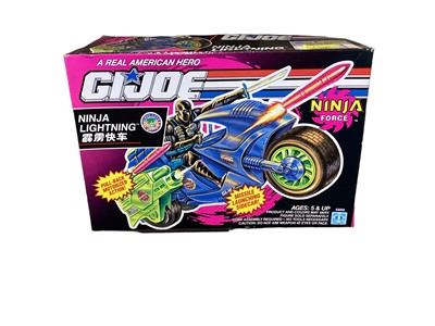 Lot 29 - Hasbro (c1992) G I Joe Cobra Liquidator No.06270 & Action Force Septic Tank No.6144, plus Ninja Force Ninja Lightning No.6888, Ninja Raider Battle Ax No.6793 & Pile Driver No.6792, all b...