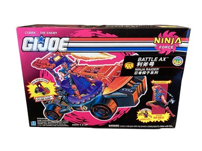 Lot 29 - Hasbro (c1992) G I Joe Cobra Liquidator No.06270 & Action Force Septic Tank No.6144, plus Ninja Force Ninja Lightning No.6888, Ninja Raider Battle Ax No.6793 & Pile Driver No.6792, all b...
