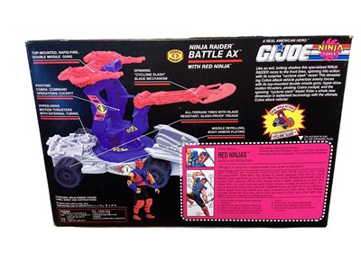 Lot 29 - Hasbro (c1992) G I Joe Cobra Liquidator No.06270 & Action Force Septic Tank No.6144, plus Ninja Force Ninja Lightning No.6888, Ninja Raider Battle Ax No.6793 & Pile Driver No.6792, all b...