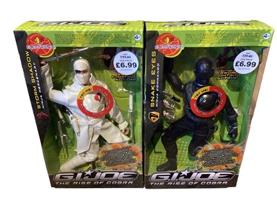 Lot 29 - Hasbro (c1992) G I Joe Cobra Liquidator No.06270 & Action Force Septic Tank No.6144, plus Ninja Force Ninja Lightning No.6888, Ninja Raider Battle Ax No.6793 & Pile Driver No.6792, all b...