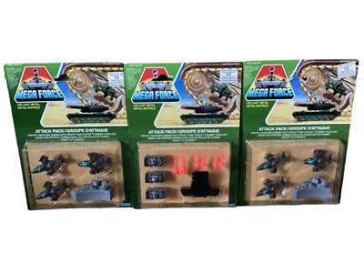 Lot 30 - Kenner (c1989) Mega Force diecast Military vechiles including Triax ArmyTar-Traks (x2), Fighter Bombers (x5), VTols (x2), Attack Helicopters (x2), Battle Tanks & Rocket Launchers, V Rocs VTo...