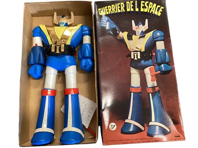 Lot 33 - Fisher Price (c1980) Adventure People Alpha Probe, boxed No.325, Tovtoy Guerrier de L'Espace, boxed No.18309, plus other space related toys (qty)