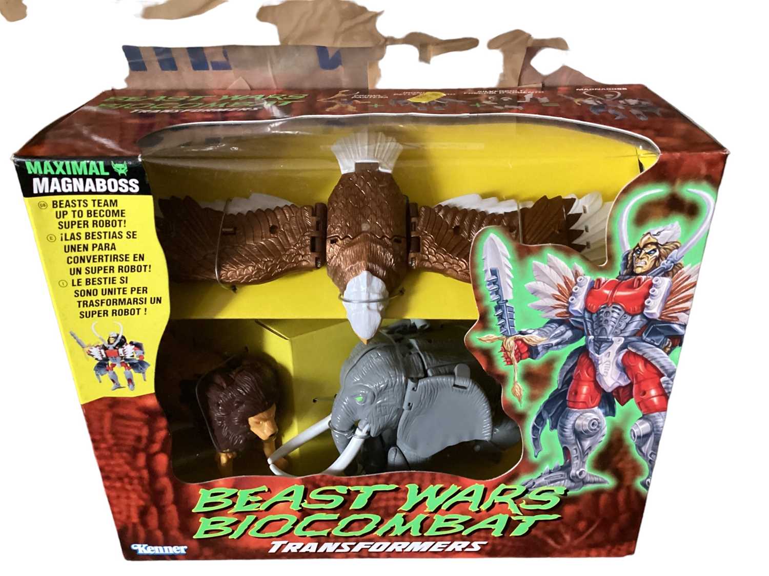 Lot 37 - Kenner (c1997) Beast Wars Biocombat Transformers Predacon Tripredacus Tripredator No.80359, Maximal Magnaboss No.80358, Predacon Inferno Formicula No.80326, Predacon Transquito Zanzara No.80362,...