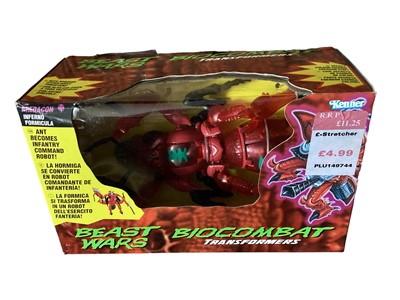 Lot 37 - Kenner (c1997) Beast Wars Biocombat Transformers Predacon Tripredacus Tripredator No.80359, Maximal Magnaboss No.80358, Predacon Inferno Formicula No.80326, Predacon Transquito Zanzara No.80362,...