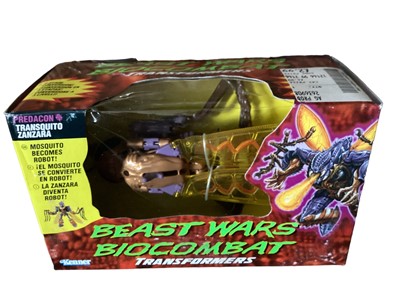 Lot 37 - Kenner (c1997) Beast Wars Biocombat Transformers Predacon Tripredacus Tripredator No.80359, Maximal Magnaboss No.80358, Predacon Inferno Formicula No.80326, Predacon Transquito Zanzara No.80362,...