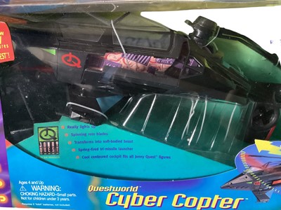 Lot 39 - Galoob (c1996) Jonny Quest Cyber Copter No.74844, Quest Rover No.74889 & Quest Porpoise No.74890, all boxed, plus other items
