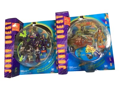 Lot 39 - Galoob (c1996) Jonny Quest Cyber Copter No.74844, Quest Rover No.74889 & Quest Porpoise No.74890, all boxed, plus other items