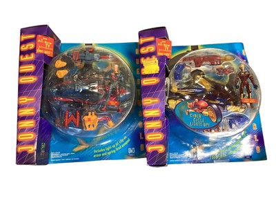 Lot 39 - Galoob (c1996) Jonny Quest Cyber Copter No.74844, Quest Rover No.74889 & Quest Porpoise No.74890, all boxed, plus other items