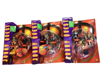 Lot 39 - Galoob (c1996) Jonny Quest Cyber Copter No.74844, Quest Rover No.74889 & Quest Porpoise No.74890, all boxed, plus other items