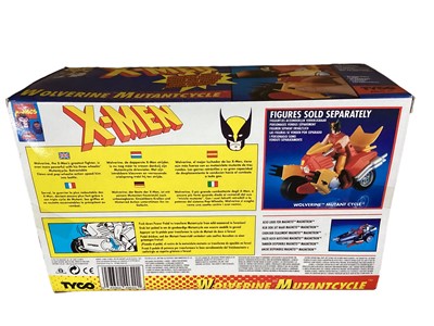 Lot 42 - Tyco X Men Wolverine Mutantcycle No.4962 & Magneto Magnetron No.4961 and Crash Dummies Slam Cycle No.1175-W, Mattel The Fli...