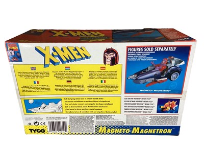 Lot 42 - Tyco X Men Wolverine Mutantcycle No.4962 & Magneto Magnetron No.4961 and Crash Dummies Slam Cycle No.1175-W, Mattel The Fli...